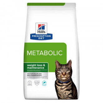 Hill's Prescription Diet Metabolic Weight Management kattenvoer met zalm 2 x 8 kg