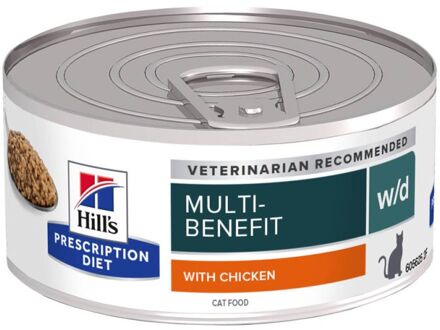 Hill's Prescription Diet Multi Benefit w/d - Kattenvoer - Kip - 156 gram