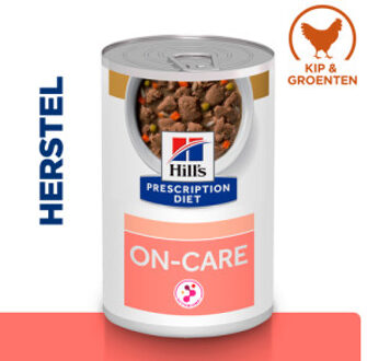 Hill's Prescription Diet On-Care stoofpotje voor honden met kip & groenten blik 2 trays (24 x 354 g)
