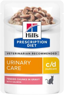 Hill's Prescription Diet Prescription Diet C/D - Multicare - Zalm - Kattenvoer - 12 x 85 g