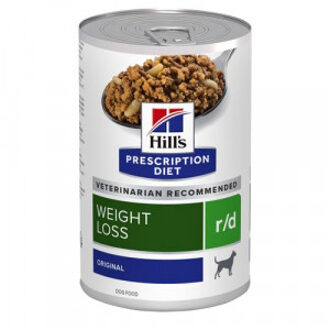 Hill's Prescription Diet R/D Weight Loss nat hondenvoer blik 1 tray (12 x 350 g)