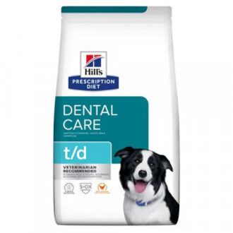 Hill's Prescription Diet T/D Dental Care hondenvoer met kip 2 x 4 kg
