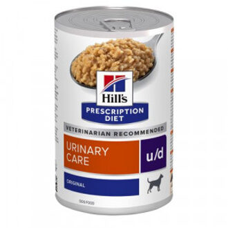 Hill's Prescription Diet U/D Urinary Care nat hondenvoer blik 2 trays (24 x 370 gr)
