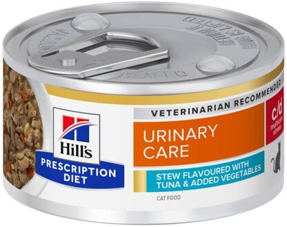 Hill's Prescription Diet Urinary Care c/d Multicare Stress - Kattenvoer - Tonijn - Groente - 82 gram