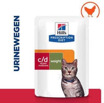 Hill's Prescription Diet Urinary Stress + Metabolic c/d - Kattenvoer - Kip - 1,02 kg