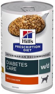 Hill's Prescription Diet w/d Diabetes Care - Hondenvoer veterinair - Kip - 370 gram