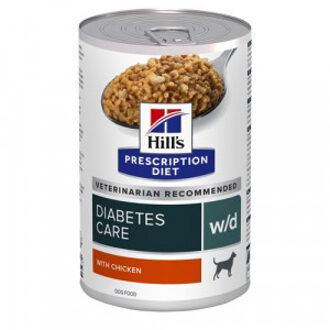Hill's Prescription Diet W/D Diabetes Care nat hondenvoer met kip blik 4 trays (48 x 370 g)