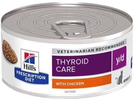 Hill's Prescription Diet Y/D - Thyroid Health - Kattenvoer - 24 x 156 g