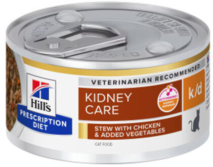Hill's Prescription K/D Kidney Care stoofpotje kattenvoer 82 gr 24 x 82 gr