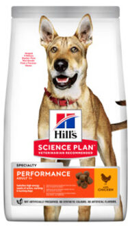 HILL'S SCIENCE PLAN 2x14kg Adult Adult Performance Medium met Kip Hill's Science Plan Hondenvoer