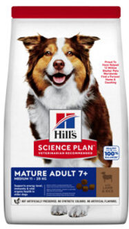 HILL'S SCIENCE PLAN 2x14kg Senior Mature Adult 7+ Medium met Kip Hill's Science Plan Hondenvoer