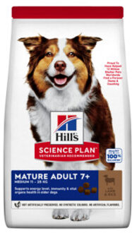 HILL'S SCIENCE PLAN 2x14kg Senior Mature Adult 7+ Medium met Lam & Rijst Hill's Science Plan Hondenvoer