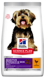 HILL'S SCIENCE PLAN 2x6kg Adult Sensitive Stomach & Skin Small/Mini Kip Hill's Science Plan Hondenvoer