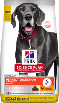 Hill's Science Plan Adult Large Perfect Digestion - Hondenvoer - Kip - Rijst - 12 kg
