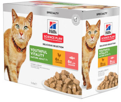 HILL'S SCIENCE PLAN Feline Adult Youthful Vitality Multipack 12x85 g
