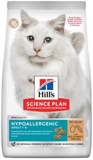 HILL'S SCIENCE PLAN Hill's Hypoallergeen Adult - Kattenvoer - Ei en insect eiwitten - 1,5 kg