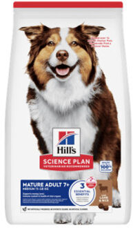 HILL'S SCIENCE PLAN Mature Adult 7+ Medium met Lam & Rijst - 2,5 kg