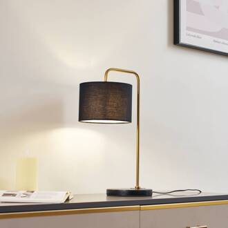 Hillary tafellamp, zwart/goud, marmer, 49 cm zwart, goud