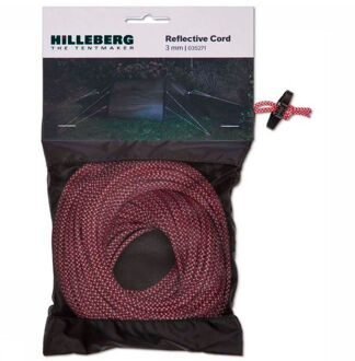 Hilleberg Reflective Cord 3 mm 25 m Scheerlijnen Rood - One size