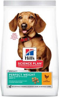 Hills Hill's Science Plan Perfect Weight Adult Small - Mini - Hondenvoer - Kip - 1,5 kg