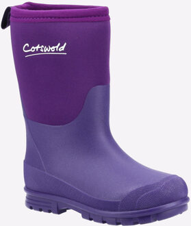 Hilly Neoprene Tpr+neopreen Kinderen Paarse Regenlaarzen - EU 27 / UK 9