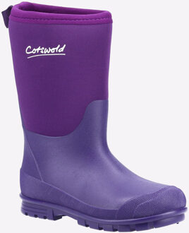 Hilly Neoprene Tpr+neopreen Kinderen Paarse Regenlaarzen - EU 28 / UK 10