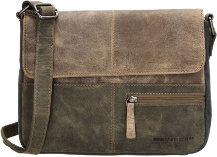 Himalaya Shoulderbag olivegreen damestas Groen - H 21,50 x B 26 x D 6 cm