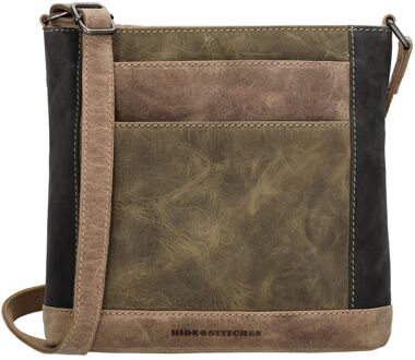 Himalaya Shoulderbag olivegreen damestas Groen - H 22 x B 23,50 x D 6,50 cm