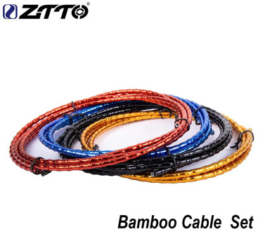 HiMISS ZTTO MTB Floding Road Bike Bicycle CNC Bamboo Brake Line Cover Elite Links Mountain Shift Cable Hose 1.8m Tube