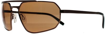 Hinkley SS570004 glanzend brons saturnus gepolariseerde drivers fotochromische zonnebril - maat Bruin