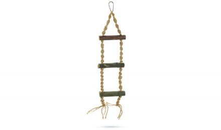 Hinto Schommel Ladder - Vogelspeeltje - Bruin - Klein - 36 x 7 x 3 cm