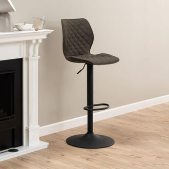 Hioshop 2 x Navyr barstoel grijs.