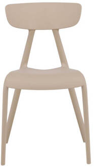 Hioshop 2 x Ursholmen eetkamerstoel plastic beige. Wit