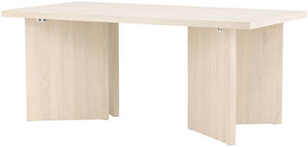 Hioshop Bassholmen eetkamertafel 90x180 cm whitewash. Wit