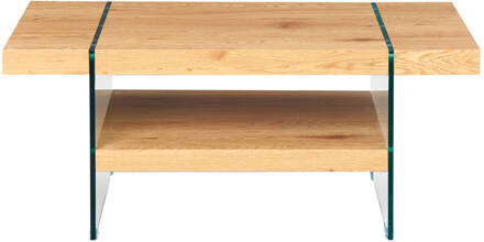 Hioshop Bensam salontafel 1 plank wild eiken decor. Geel