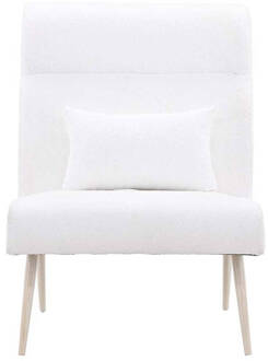 Hioshop Bloom fauteuil wit.