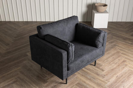 Hioshop Boom fauteuil zwart.