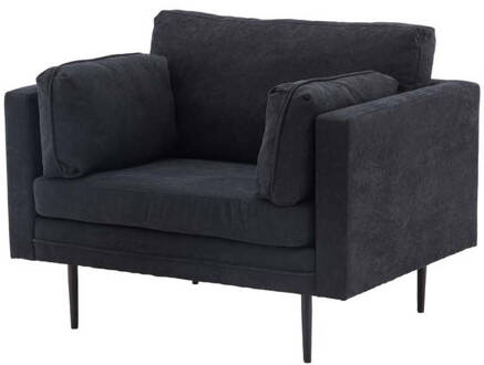 Hioshop Boom fauteuil zwart.