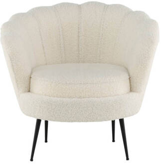 Hioshop Calais fauteuil teddy wit. Multicolor