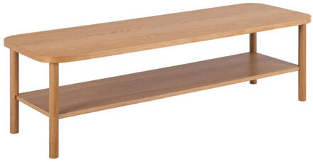 Hioshop Canbury salontafel 1 plank eik decor. Bruin