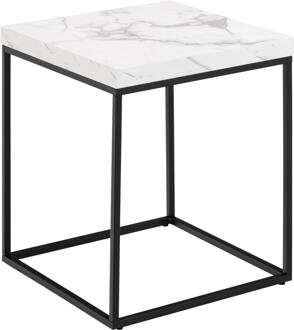 Hioshop Carossa salontafel 40cm marmer decor wit.