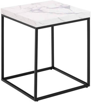 Hioshop Carossa salontafel 40cm marmer decor wit.