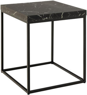 Hioshop Carossa salontafel 40cm marmer decor zwart.