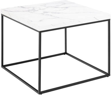 Hioshop Carossa salontafel 60cm marmer decor wit.