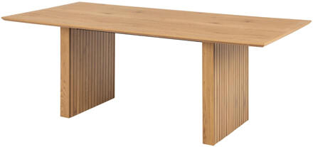 Hioshop Colir eetkamertafel 100x210cm eik decor. Bruin