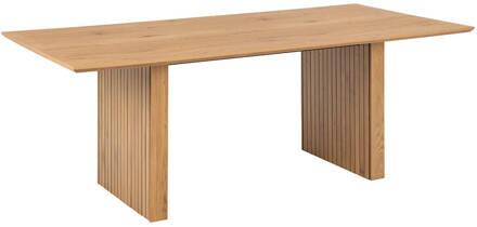 Hioshop Colir eetkamertafel 100x210cm eik decor. Bruin