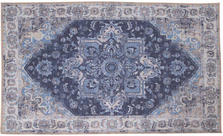 Hioshop Hawai vloerkleed 160x230 cm blauw.