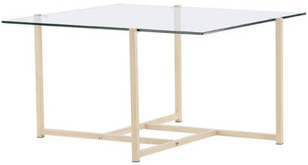 Hioshop Hybrid salontafel glas. Transparant