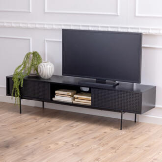 Hioshop Ingemar Tv-meubel - B 180 cm Zwart