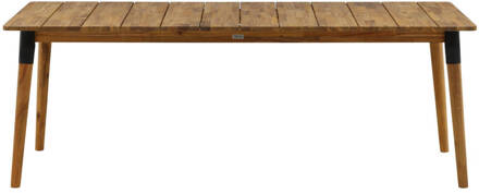 Hioshop Julian eettafel tuin teak look. Transparant